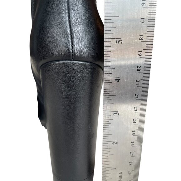 Bar III Women's Graciie P Faux Leather Ankle Boots Black, Size 9 - Picture 9 of 11